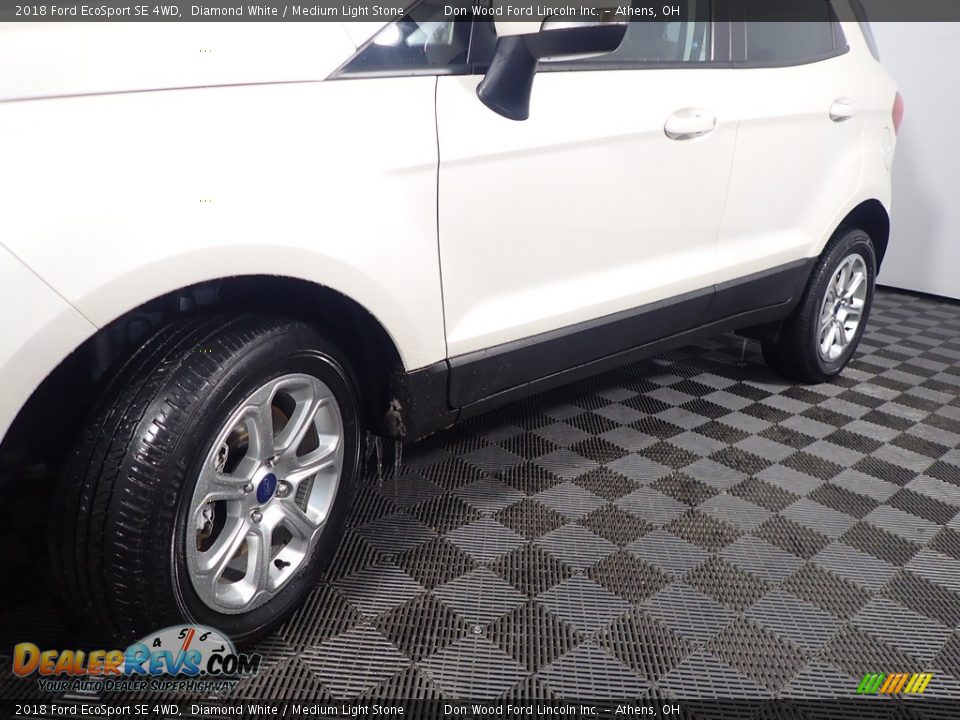 2018 Ford EcoSport SE 4WD Diamond White / Medium Light Stone Photo #12