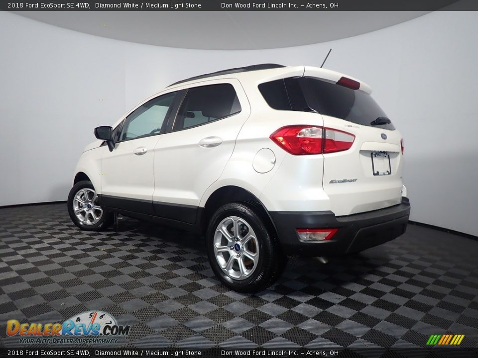2018 Ford EcoSport SE 4WD Diamond White / Medium Light Stone Photo #13