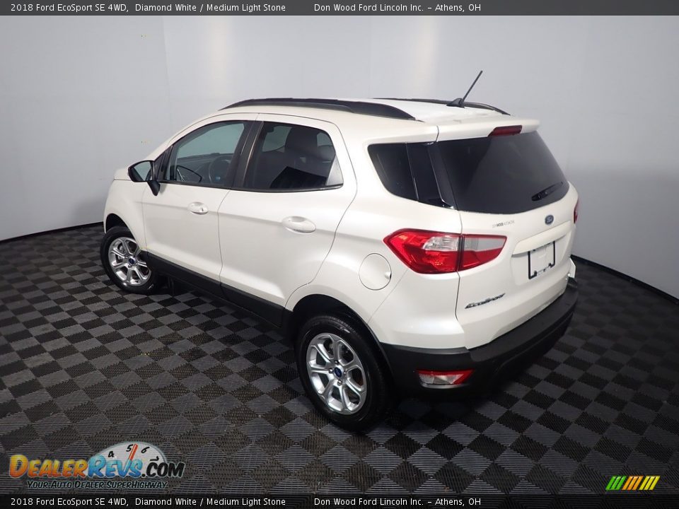 2018 Ford EcoSport SE 4WD Diamond White / Medium Light Stone Photo #14