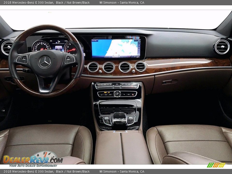 2018 Mercedes-Benz E 300 Sedan Black / Nut Brown/Black Photo #14