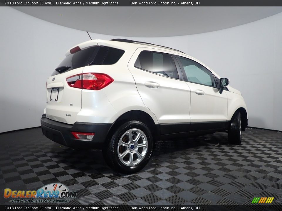 2018 Ford EcoSport SE 4WD Diamond White / Medium Light Stone Photo #18