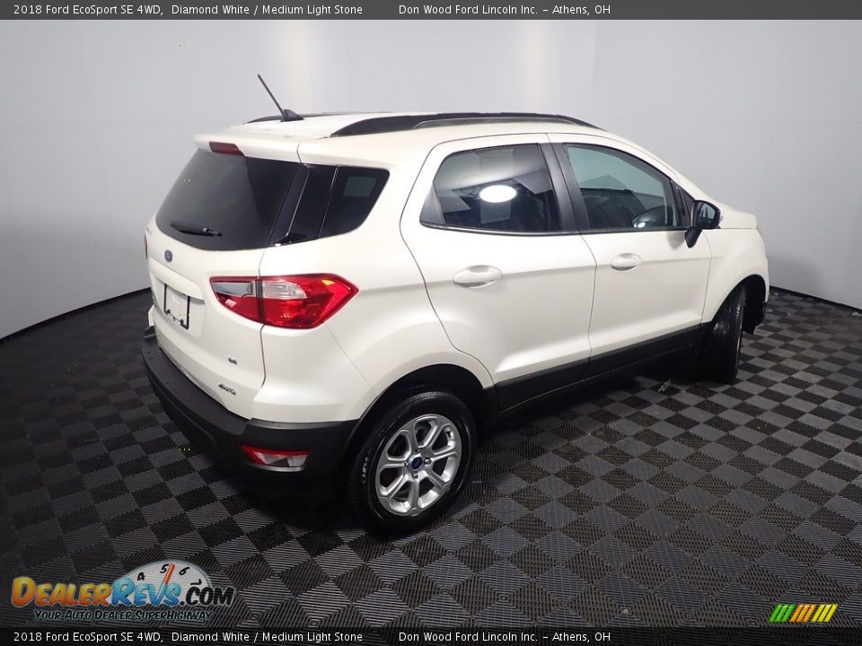 2018 Ford EcoSport SE 4WD Diamond White / Medium Light Stone Photo #19