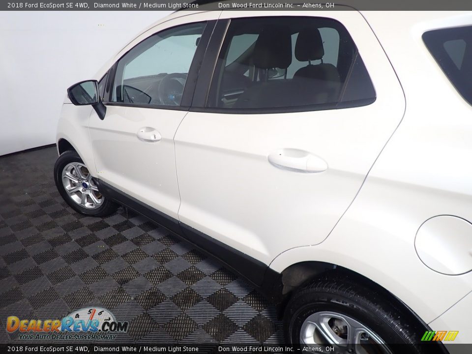 2018 Ford EcoSport SE 4WD Diamond White / Medium Light Stone Photo #20