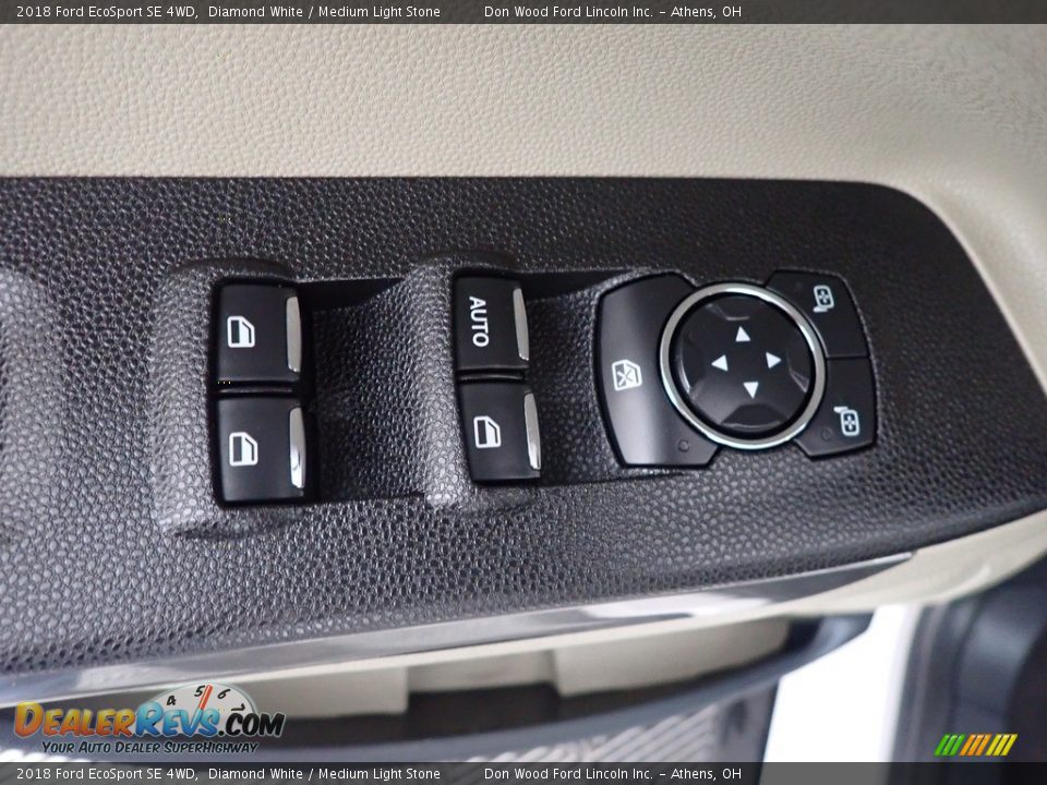 2018 Ford EcoSport SE 4WD Diamond White / Medium Light Stone Photo #23