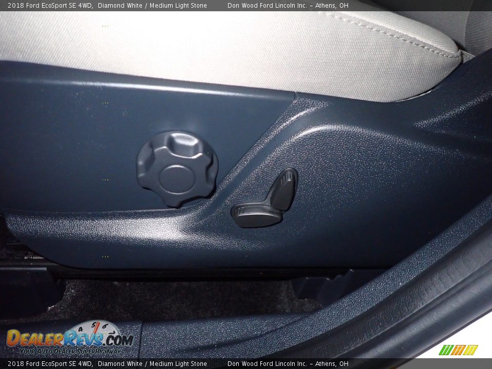 2018 Ford EcoSport SE 4WD Diamond White / Medium Light Stone Photo #25