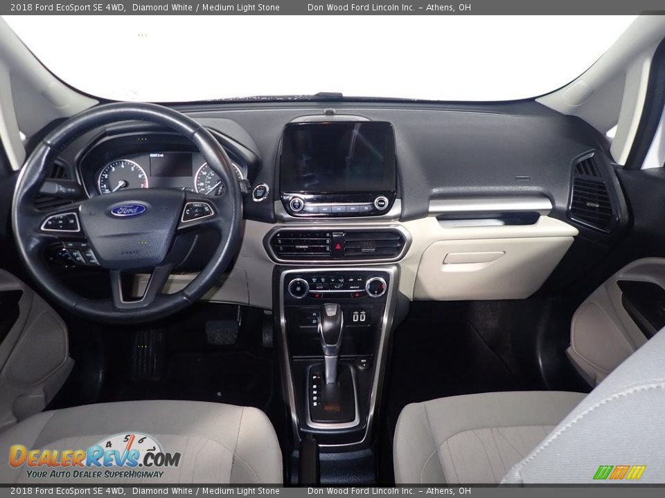 2018 Ford EcoSport SE 4WD Diamond White / Medium Light Stone Photo #26