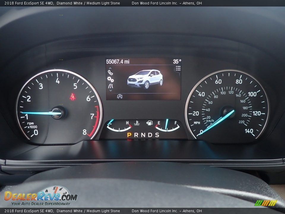 2018 Ford EcoSport SE 4WD Diamond White / Medium Light Stone Photo #30