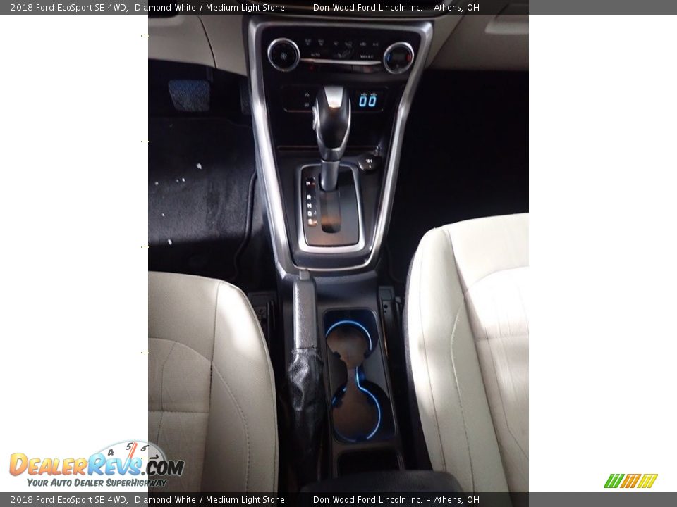 2018 Ford EcoSport SE 4WD Diamond White / Medium Light Stone Photo #34