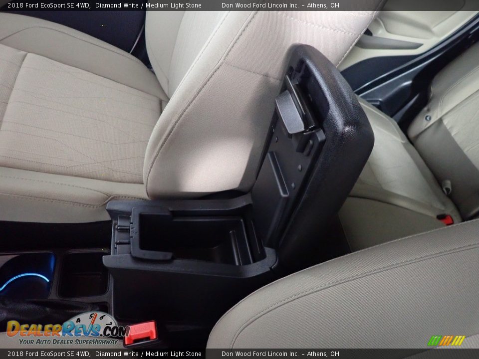 2018 Ford EcoSport SE 4WD Diamond White / Medium Light Stone Photo #35