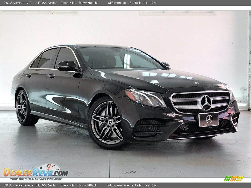 2018 Mercedes-Benz E 300 Sedan Black / Nut Brown/Black Photo #33