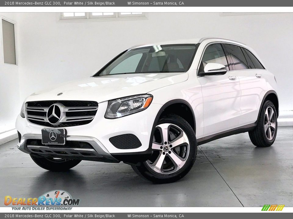 2018 Mercedes-Benz GLC 300 Polar White / Silk Beige/Black Photo #12