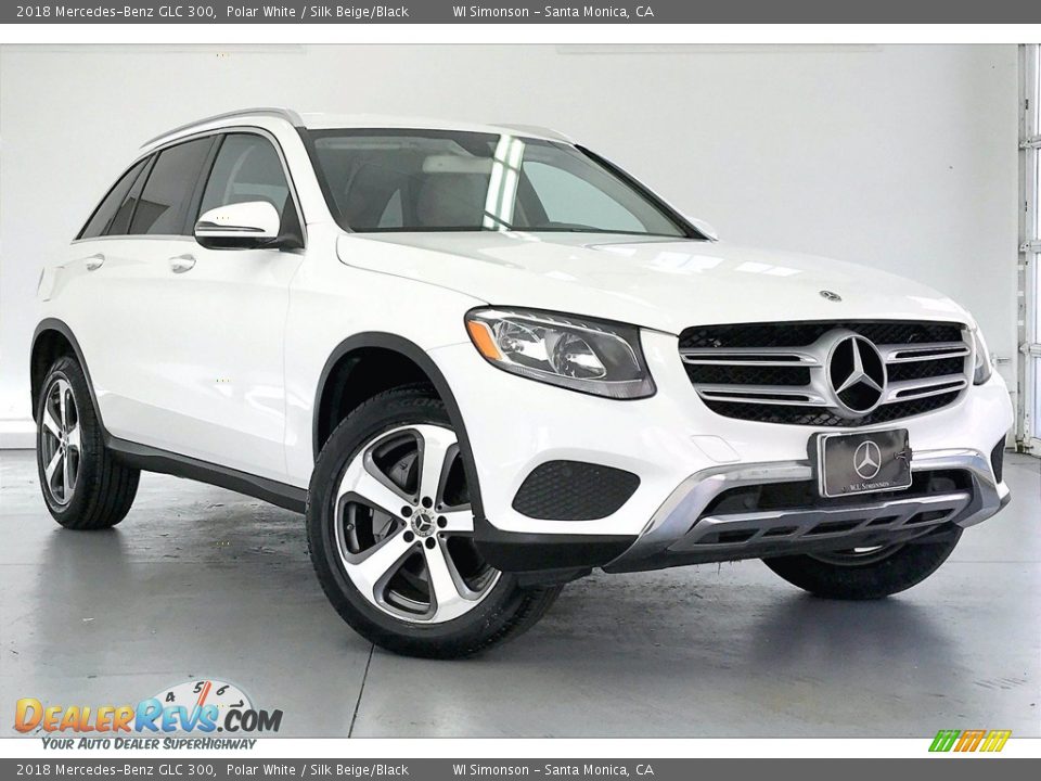 2018 Mercedes-Benz GLC 300 Polar White / Silk Beige/Black Photo #34