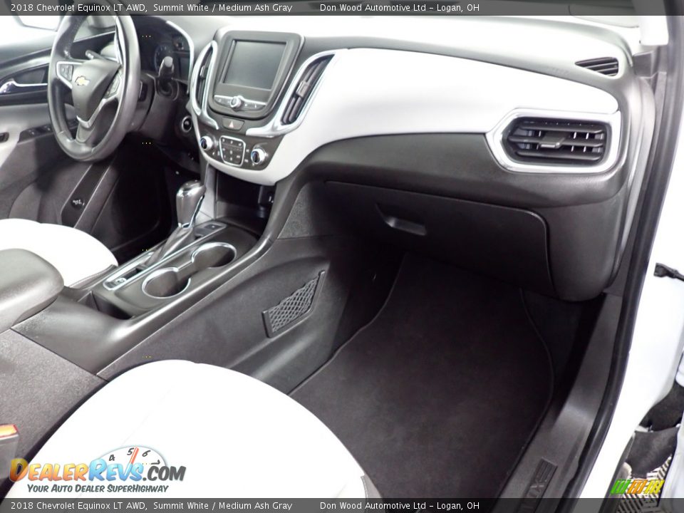 2018 Chevrolet Equinox LT AWD Summit White / Medium Ash Gray Photo #32