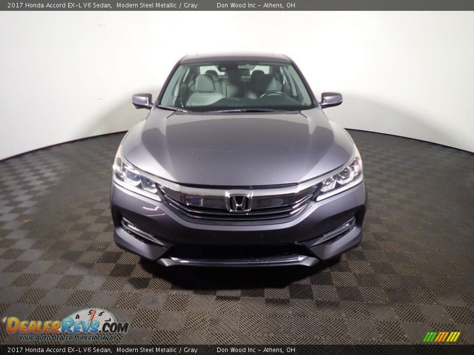 2017 Honda Accord EX-L V6 Sedan Modern Steel Metallic / Gray Photo #9