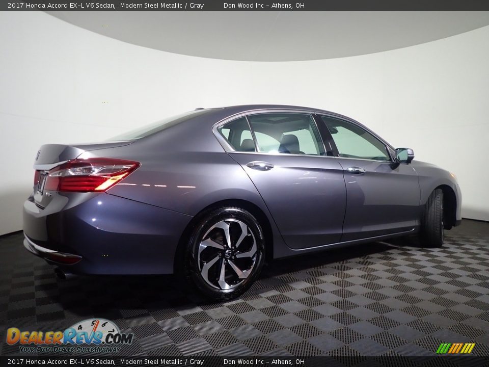 2017 Honda Accord EX-L V6 Sedan Modern Steel Metallic / Gray Photo #20