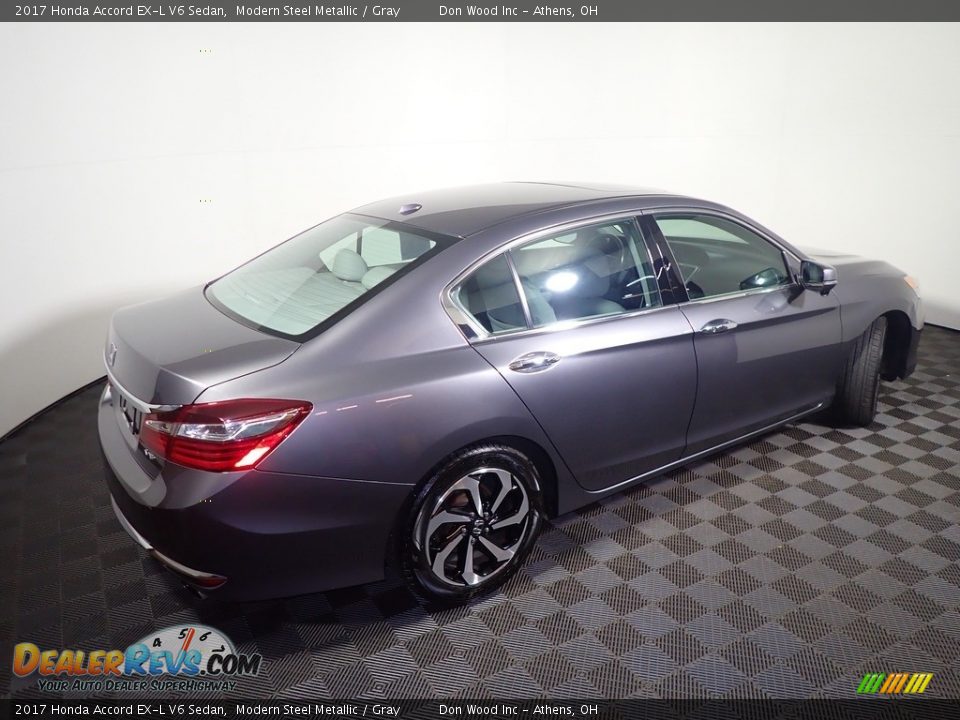 2017 Honda Accord EX-L V6 Sedan Modern Steel Metallic / Gray Photo #21