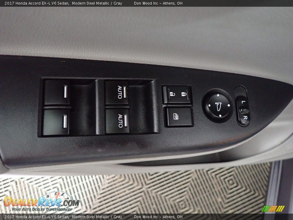 2017 Honda Accord EX-L V6 Sedan Modern Steel Metallic / Gray Photo #25