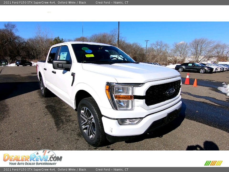 2021 Ford F150 STX SuperCrew 4x4 Oxford White / Black Photo #1