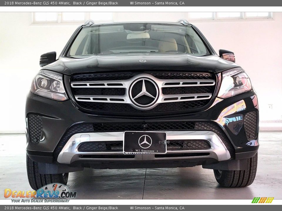 2018 Mercedes-Benz GLS 450 4Matic Black / Ginger Beige/Black Photo #2