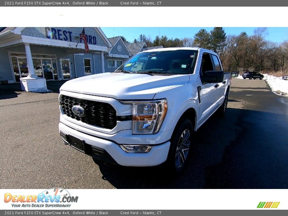 2021 Ford F150 STX SuperCrew 4x4 Oxford White / Black Photo #3