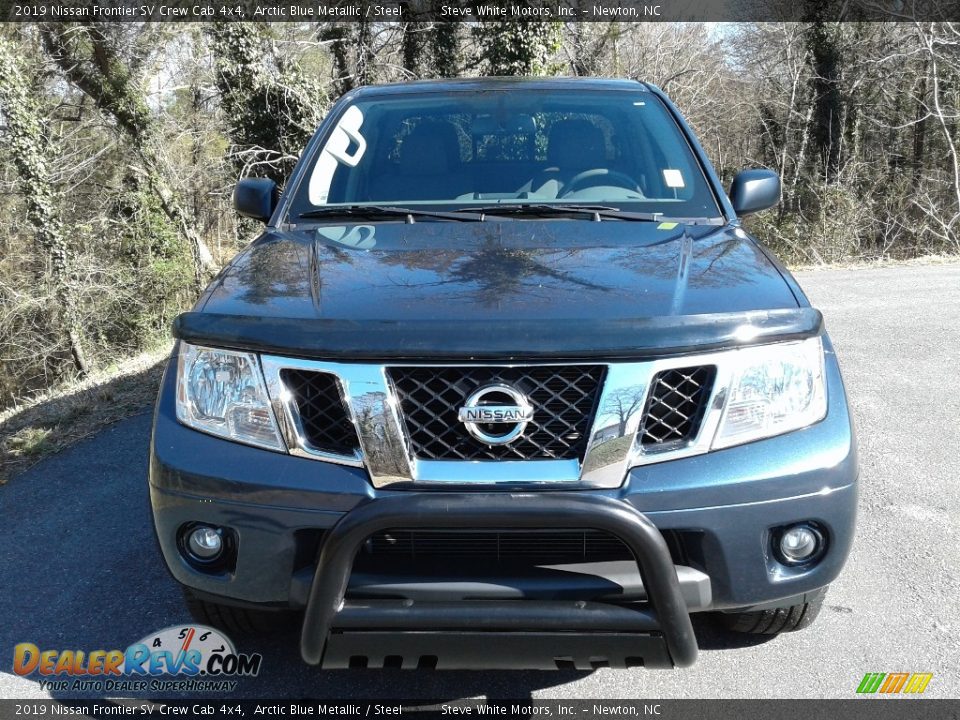 2019 Nissan Frontier SV Crew Cab 4x4 Arctic Blue Metallic / Steel Photo #3