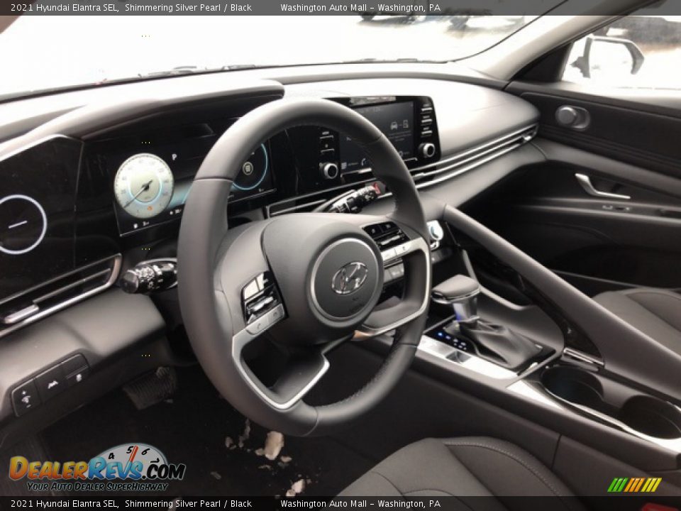 2021 Hyundai Elantra SEL Shimmering Silver Pearl / Black Photo #4