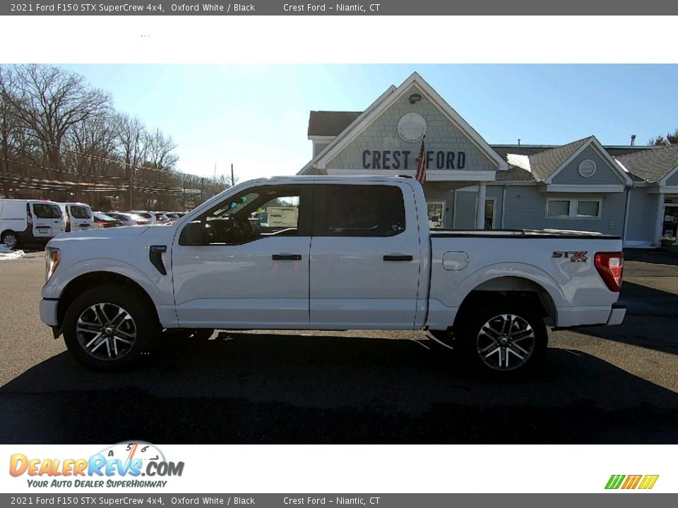 2021 Ford F150 STX SuperCrew 4x4 Oxford White / Black Photo #4