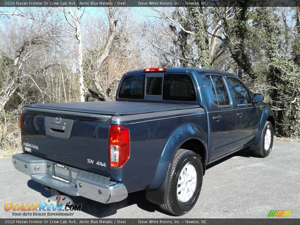 2019 Nissan Frontier SV Crew Cab 4x4 Arctic Blue Metallic / Steel Photo #6