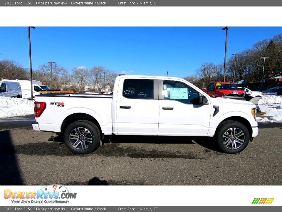 2021 Ford F150 STX SuperCrew 4x4 Oxford White / Black Photo #8