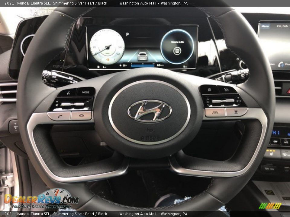 2021 Hyundai Elantra SEL Shimmering Silver Pearl / Black Photo #10