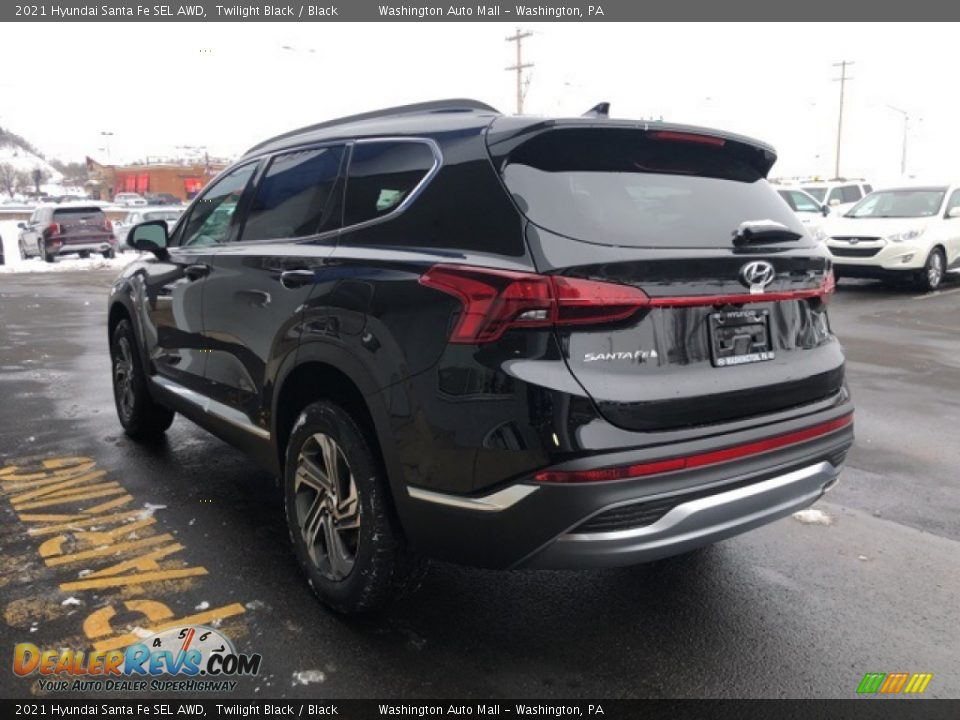2021 Hyundai Santa Fe SEL AWD Twilight Black / Black Photo #3