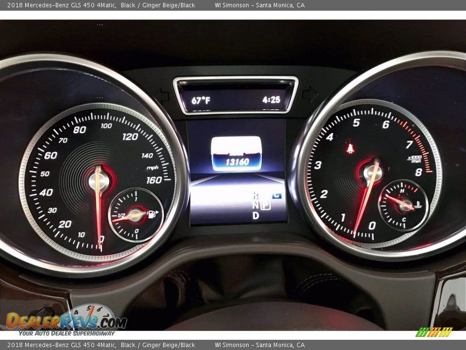 2018 Mercedes-Benz GLS 450 4Matic Black / Ginger Beige/Black Photo #23