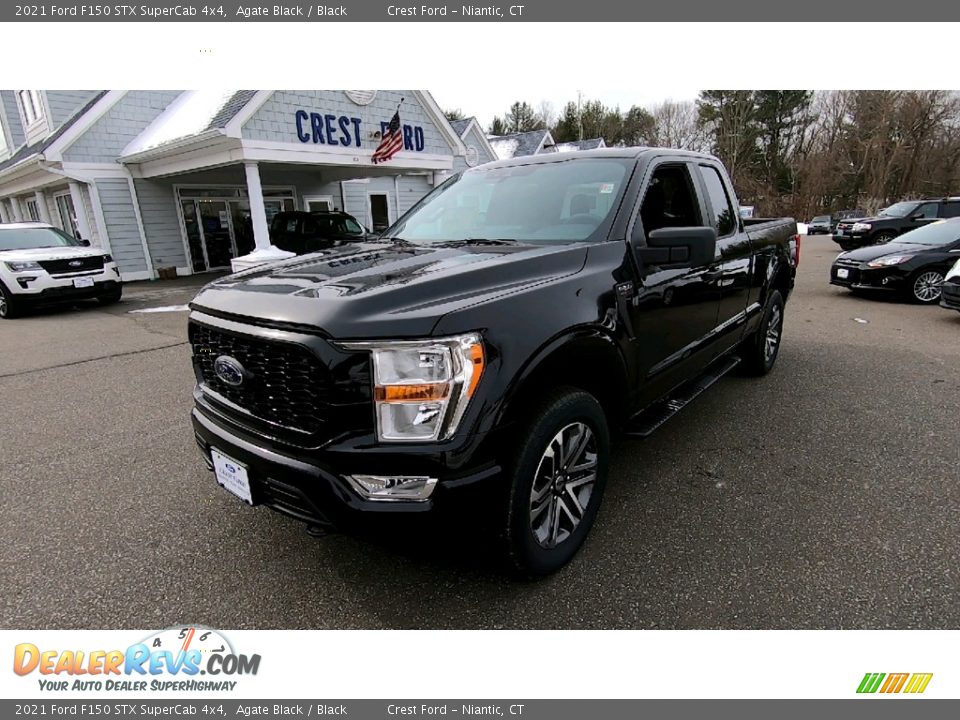 2021 Ford F150 STX SuperCab 4x4 Agate Black / Black Photo #3