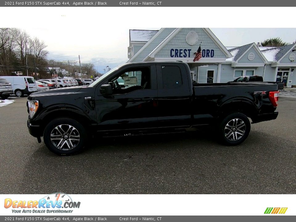 2021 Ford F150 STX SuperCab 4x4 Agate Black / Black Photo #4