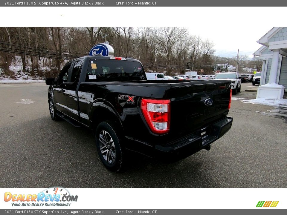 2021 Ford F150 STX SuperCab 4x4 Agate Black / Black Photo #5