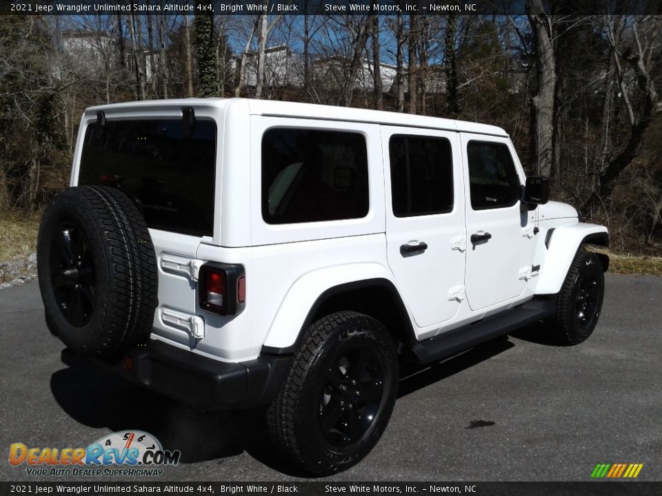 2021 Jeep Wrangler Unlimited Sahara Altitude 4x4 Bright White / Black Photo #6