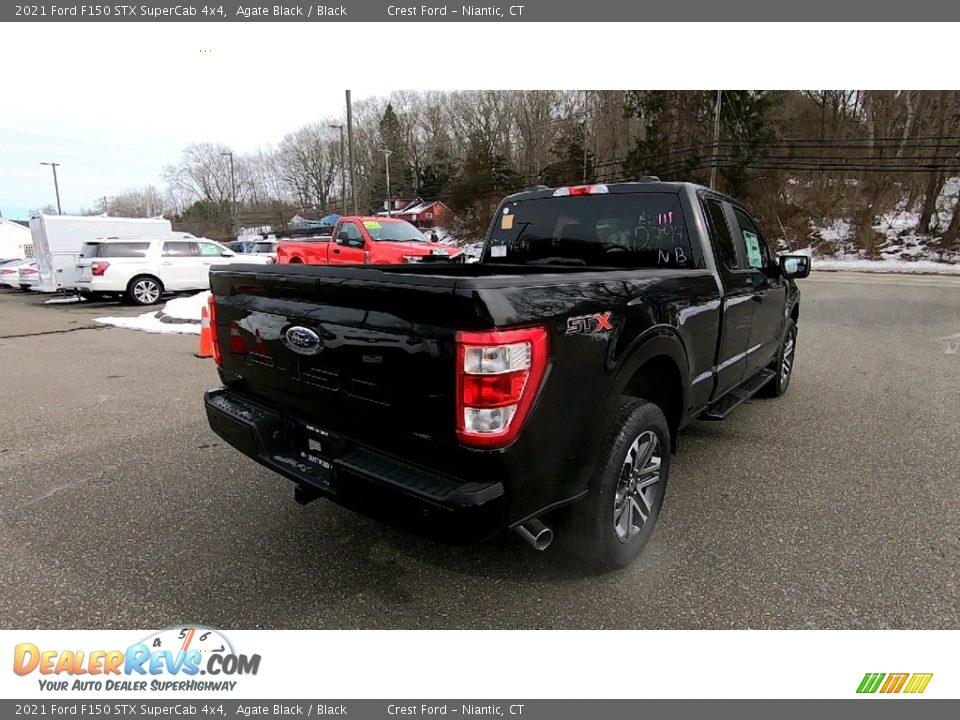 2021 Ford F150 STX SuperCab 4x4 Agate Black / Black Photo #7