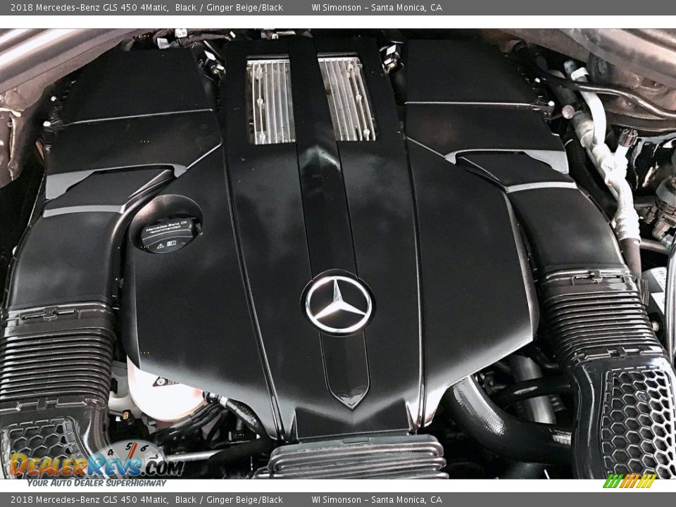 2018 Mercedes-Benz GLS 450 4Matic Black / Ginger Beige/Black Photo #32