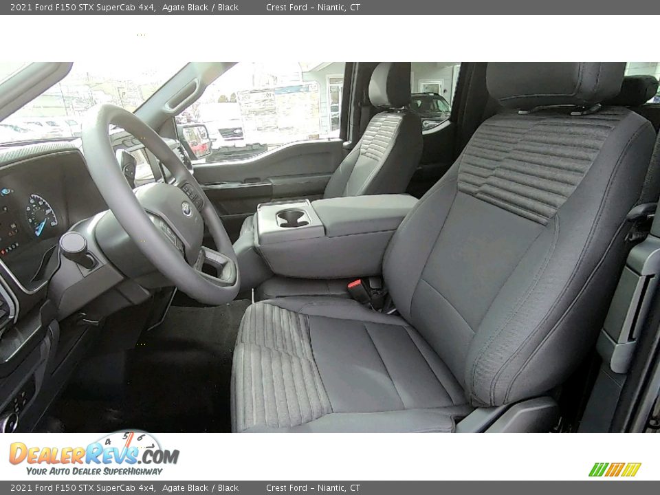 Front Seat of 2021 Ford F150 STX SuperCab 4x4 Photo #11