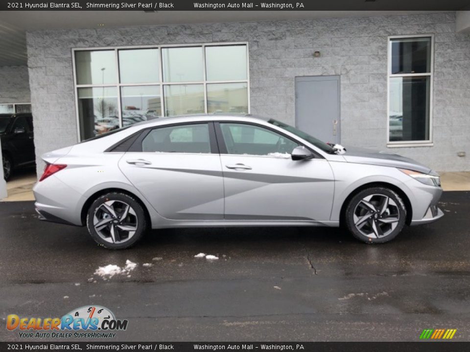 2021 Hyundai Elantra SEL Shimmering Silver Pearl / Black Photo #2