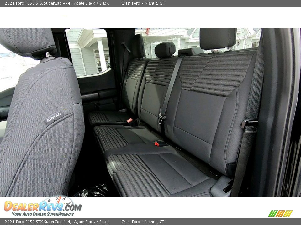 Rear Seat of 2021 Ford F150 STX SuperCab 4x4 Photo #17
