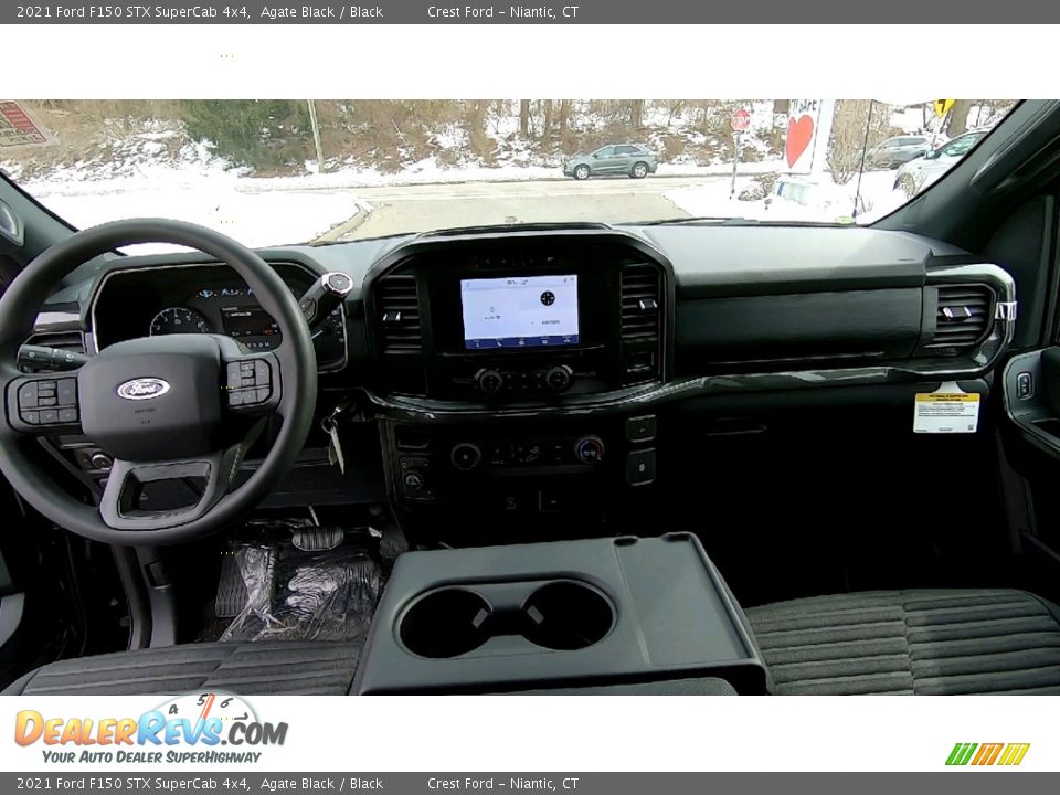 Dashboard of 2021 Ford F150 STX SuperCab 4x4 Photo #18