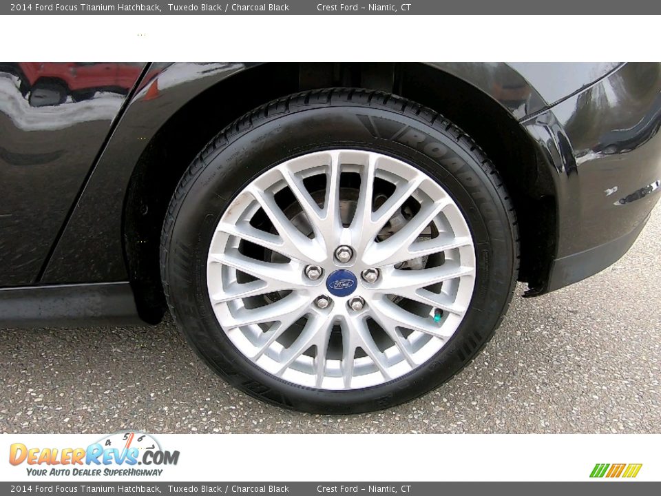 2014 Ford Focus Titanium Hatchback Tuxedo Black / Charcoal Black Photo #21