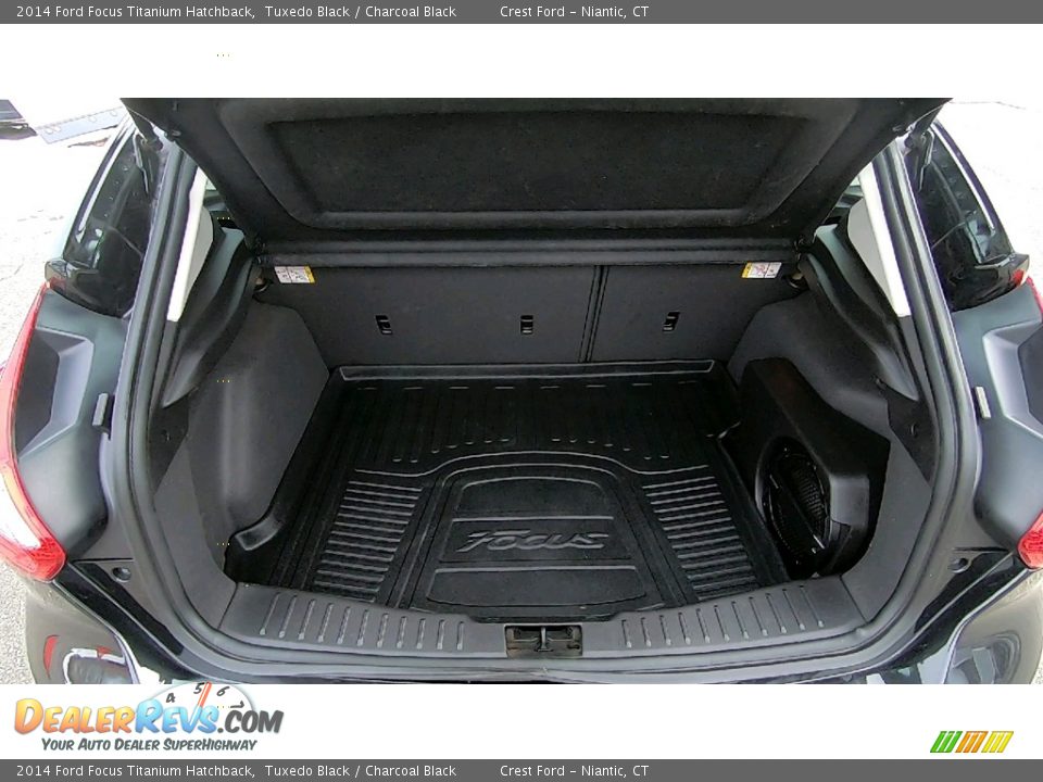 2014 Ford Focus Titanium Hatchback Tuxedo Black / Charcoal Black Photo #22
