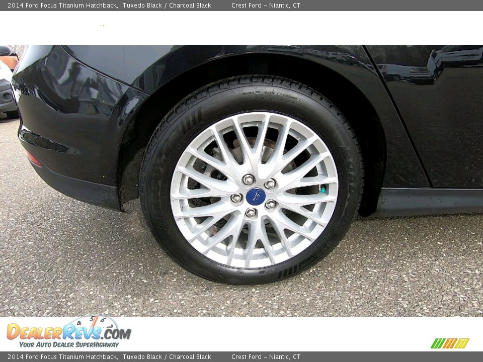 2014 Ford Focus Titanium Hatchback Tuxedo Black / Charcoal Black Photo #23