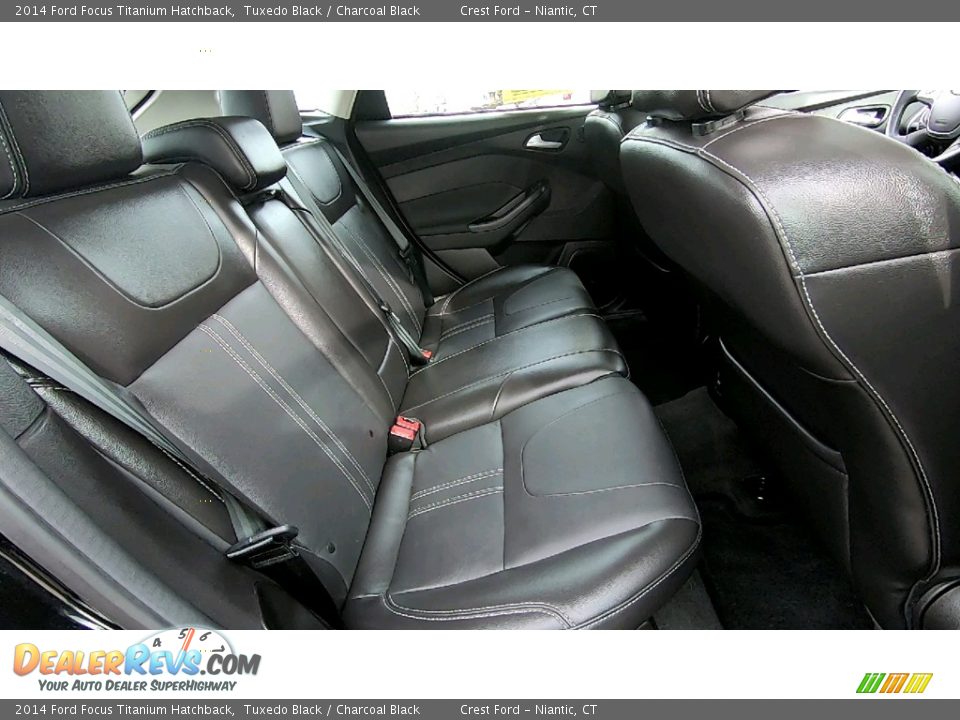 2014 Ford Focus Titanium Hatchback Tuxedo Black / Charcoal Black Photo #24