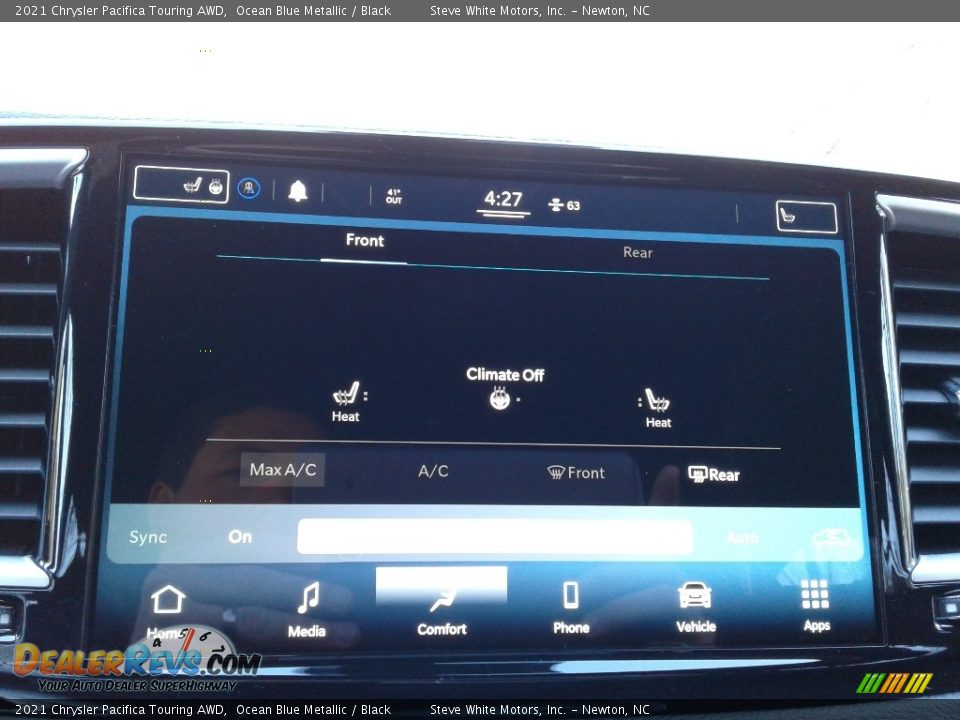 2021 Chrysler Pacifica Touring AWD Ocean Blue Metallic / Black Photo #23