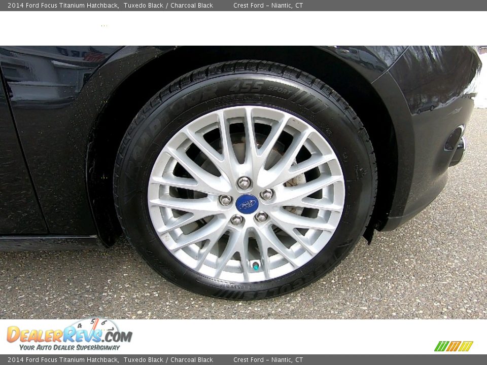 2014 Ford Focus Titanium Hatchback Tuxedo Black / Charcoal Black Photo #27