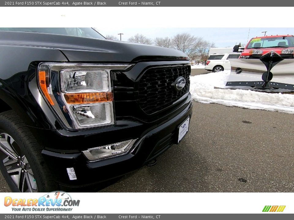 2021 Ford F150 STX SuperCab 4x4 Agate Black / Black Photo #27