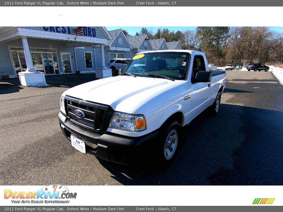 2011 Ford Ranger XL Regular Cab Oxford White / Medium Dark Flint Photo #3